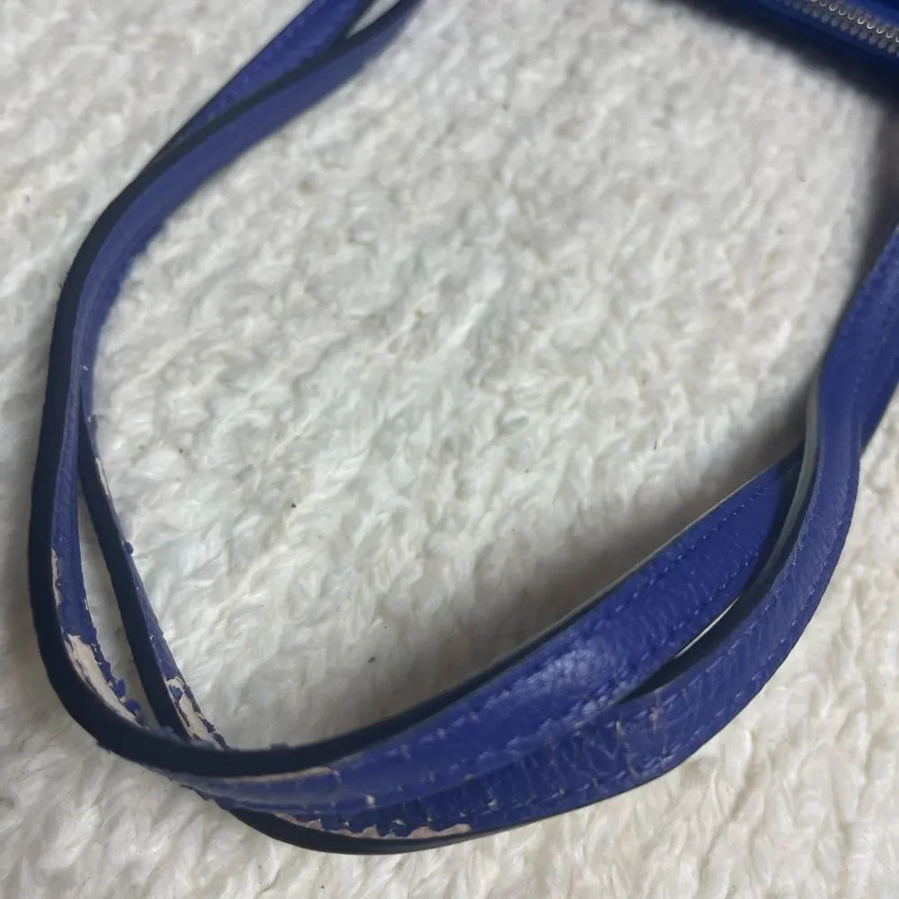 Lauren Ralph Lauren Nylon Royal Blue Medium tote synthetic straps & trim .